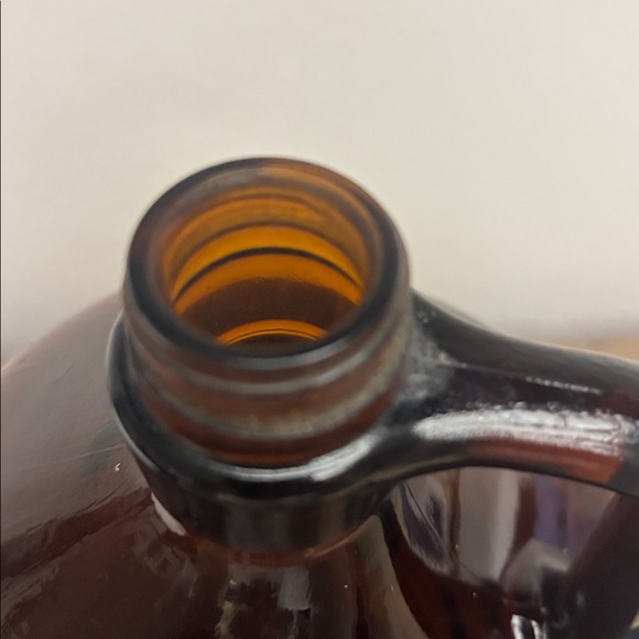 Vintage Amber Glass Clorox Jug with Handle 12.5 inches tall - Picture 7 of 7